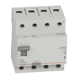 Устройство защитного отключения Legrand RX3, 40А, 30мА, тип АС, 4П
