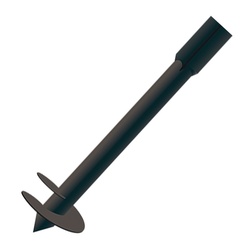 Свая винтовая комбинир. 1700 мм, (d=51 мм, L=1500 мм, 50х50, h=200 мм)
