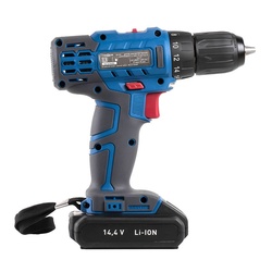 Дрель-шуруповерт Trigger 20102, 2 аккумулятора Li-ion (1,5Ач), 14,4V, 10 мм, 35 Нм, слайдер, кейс