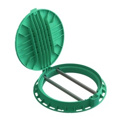 Люк пластиковый Стандартпарк 35188-82Д, зеленый