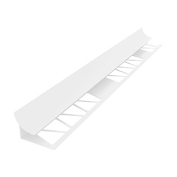 Уголок внутр. под плитку, пластик, белый (2,5 м х 11-12 мм)