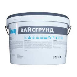 Грунт-краска Knauf Weissgrund, высокоукрывистая, фактурная (15 кг)